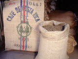 Bags of Coffee Beans in Costa Rica Photographic Print by Inga Spence