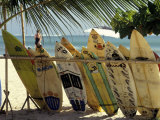 Surfboards on Tropical Beach, Bali Photographic Print by Jacob Halaska