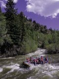 People Rafting in Blue River North of Silverthorne, CO Photographic Print by Bob Winsett