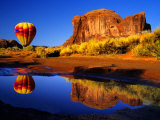 Arizona, Monument Valley, Hot Air Balloon Photographic Print by Russell Burden