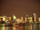San Diego Skyline at Sunset, CA Photographic Print by Phyllis Picardi