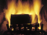 Log Burning in Fireplace Photographic Print by Chris Rogers
