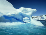 Blue Ice Stripe in Iceberg, Antarctic Peninsula Photographic Print by Rick Price