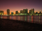 Skyline After Sunset, New Orleans, Louisiana Photographic Print by Kevin Leigh