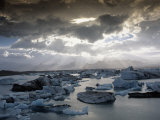 Jokulsarlon, Lagoon of Icebergs, SE Iceland Photographic Print by John Coletti