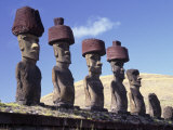 Ahu Tepito Kura, Anakena, Easter Island, Chile Photographie par Horst Von Irmer