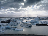 Jokulsarlon, Lagoon of Icebergs, SE Iceland Photographic Print by John Coletti