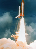 Space Shuttle Lifting Off Photographic Print by David Bases
