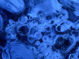 Air Bubbles Trapped in Ice, Ice Patterns, Close-up Detail Peak District National Park, UK Photographic Print by Mark Hamblin