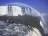 Rainbow Over Iguassu Falls, Brazil and Argentina Fotografisk trykk av Michele Burgess