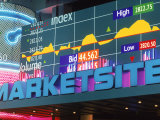Marketsite Sign at Nasdaq, NYC, NY Photographie par Rudi Von Briel