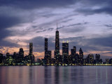 Chicago Skyline and Lake, IL Photographie par Peter Schulz