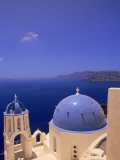 Greek Church, Santorini, Greece Photographic Print by Walter Bibikow