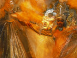 Danseuses de samba, Rio de Janeiro, Brésil Photographie par Robert Cattan