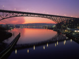 Aurora Bridge and Lake Union at Sunrise, Seattle Photographic Print by Jim Corwin