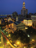 Aerial View, Fanueil Hall Marketplace, Boston, MA Photographie par Kindra Clineff