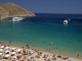 Beach, Mykonos, Greece Photographic Print by Walter Bibikow