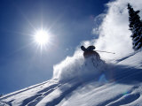 Man Skiing at Breckenridge Resort, CO Photographic Print by Bob Winsett