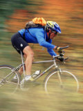 Mountain Biker in Motion, Vail, CO Photographie par Jack Affleck