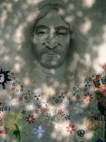 Portrait of John Lennon Painted on Wall, Prague Photographic Print by Barbara Benner