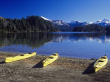 Kayaks, Isla Victoria, Argentina Photographic Print