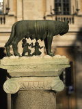 The Wolf with Romuls and Remus, Rome, Italy Photographic Print by Angelo Cavalli