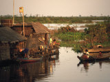 Vietnamese Floating Village, Cambodia Photographic Print by Walter Bibikow