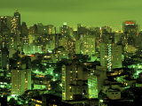 Evening View of Sao Paulo, Brazil Photographic Print by Steven Emery