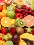 Close-up of Cut and Uncut Fresh Fruit Photographic Print