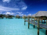 Pearl Beach Resort, Bora Bora Photographic Print by Walter Bibikow
