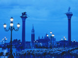 Piazzetta San Marco at Night Photographic Print