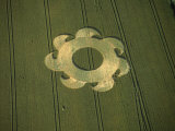 Crop Circle, Danebury, Hampshire, England Photographie par Ron Russell