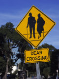 Dear Crossing' Sign, Mature Adults, Orlando, FL Photographic Print by Eunice Harris