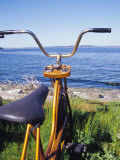Exercise Bike at the Seashore Photographic Print