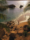 Beach, Playa Hornitos, Acapulco, Mexico Photographic Print by Walter Bibikow