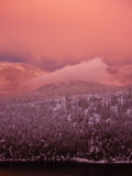 Lake Tahoe at Sunset with Snow, California Photographic Print by Wayne Hoy