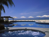 Pool Umbrella, Cabo San Lucas, Mexico Photographic Print by Jennifer Broadus