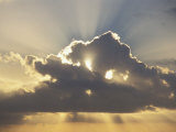 Sun Rays Through Clouds Photographic Print