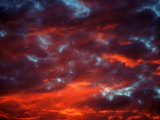Clouds in Red Sky, Truckee, CA Photographic Print by Kyle Krause