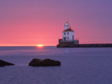 Wisconsin Point Lighthouse, WI Photographic Print by Ken Wardius