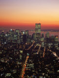 Aerial of Midtown NYC at Dusk, NY Photographic Print by Barry Winiker