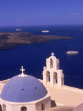 Kimisis Theotokov Church, Santorini, Greece Photographic Print by Walter Bibikow