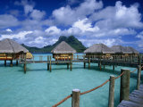 Pearl Beach Resort, Bora Bora Photographic Print by Walter Bibikow