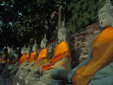Buddhas, Wat Yai Chai Mongkhon, Ayuthaya, Thailand Photographic Print by Frank Staub