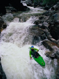 Kayaker Negotiates a Turn Photographic Print by Wiley & Wales 