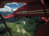 Skydiver Falling from Airplane Photographic Print by Paul Gallaher