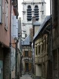 Alley of the Cats and Eglise Ste-Madeleine Photographic Print by Walter Bibikow