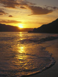 Sunset Over Beach, Angel Island, CA Fotografisk tryk af Steven Baratz Sunset Over Beach, Angel Island, CA Fotografisk tryk af Steven Baratz