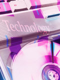 Technology Projected on a Computer Cd Tray Photographic Print by Lonnie Duka