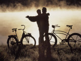 Mature Couple Dancing Near Bicycles, CO Photographic Print by Bob Winsett